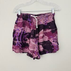 Jalan Jalan Purple Watercolor Shorts Women’s Free Size